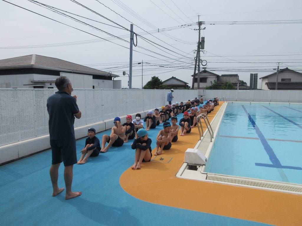 プール開き 千代田中部小学校