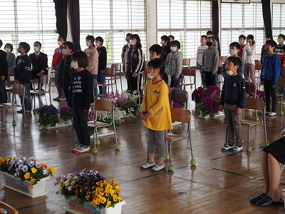 R2年度 入学式(04.08) 唐津市立東唐津小学校