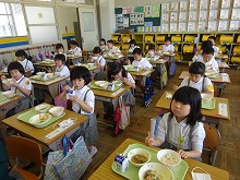 １年生の給食