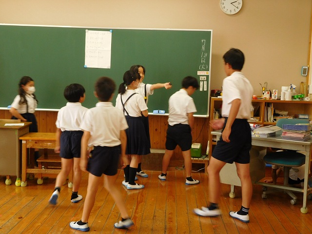 小学生レク 唐津市立七山小中学校