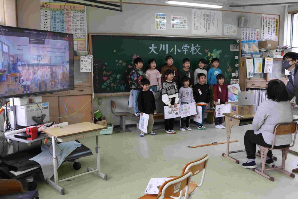 令和6年2月7・9日 松浦小学校とリモート交流会 伊万里市立大川小学校