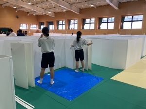 避難所片付け