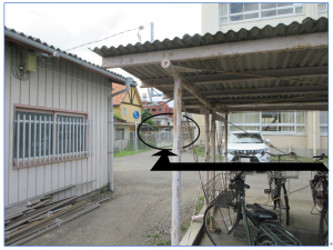 さらに奥にも駐輪場
