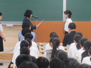 最優秀賞表彰の様子