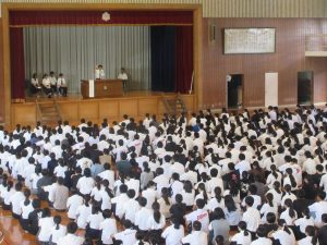 生徒会長立候補者総選挙立会演説会
