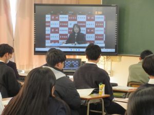 校長先生の激励