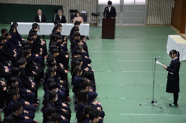 在校生代表送辞