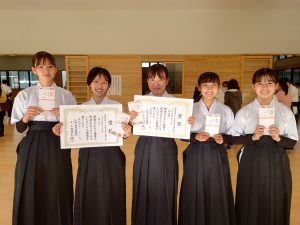 女子個人入賞