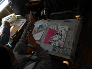 2月16日 火 6年絵手紙教室 嬉野市立轟小学校 2月16日 火 6年絵手紙教室 嬉野市立轟小学校