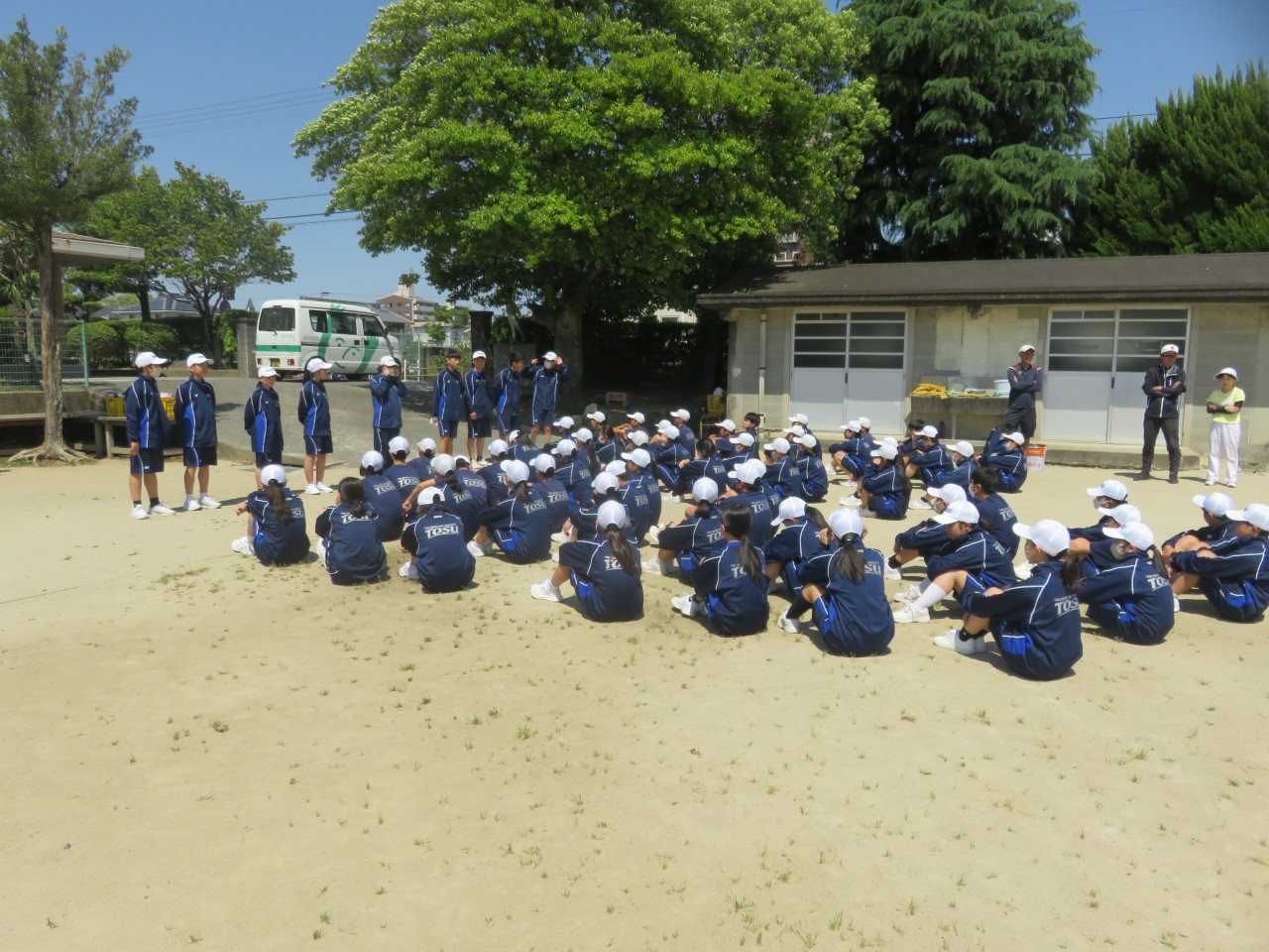 体育大会結団式 (5/16) 鳥栖市立鳥栖中学校